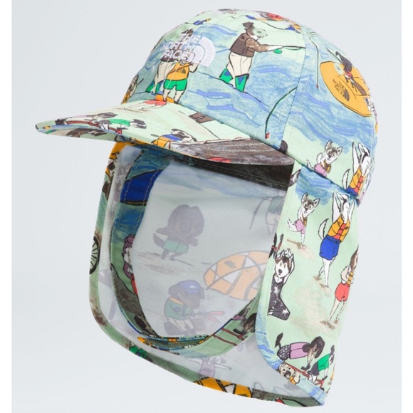 The North Face Class V Sun Buster Hat Dog Print - Picture 1 of 8